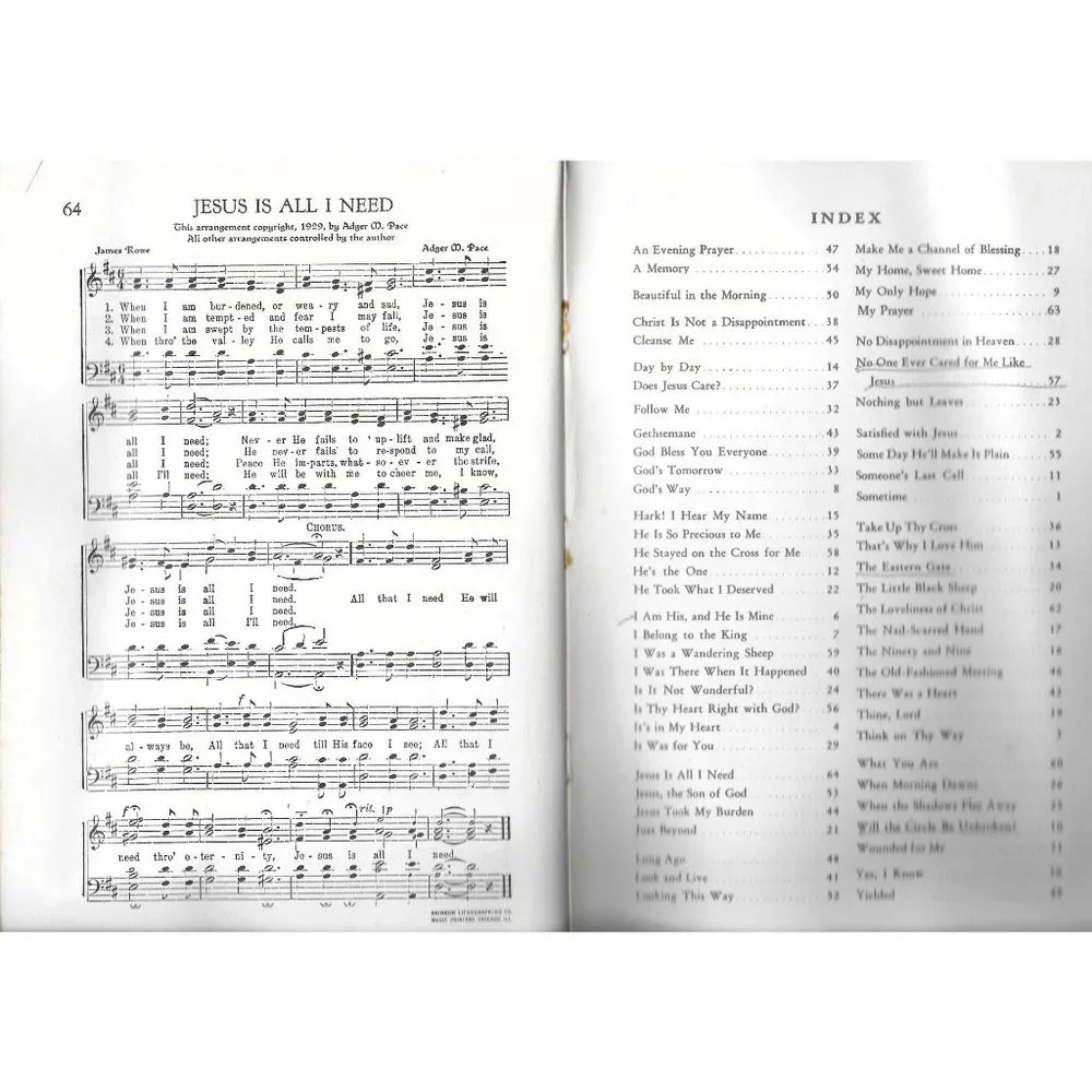 Songs That Touch the Heart Volume 1 1948 Zondervan 1960s or 1970s Edition - Picture 4 of 4